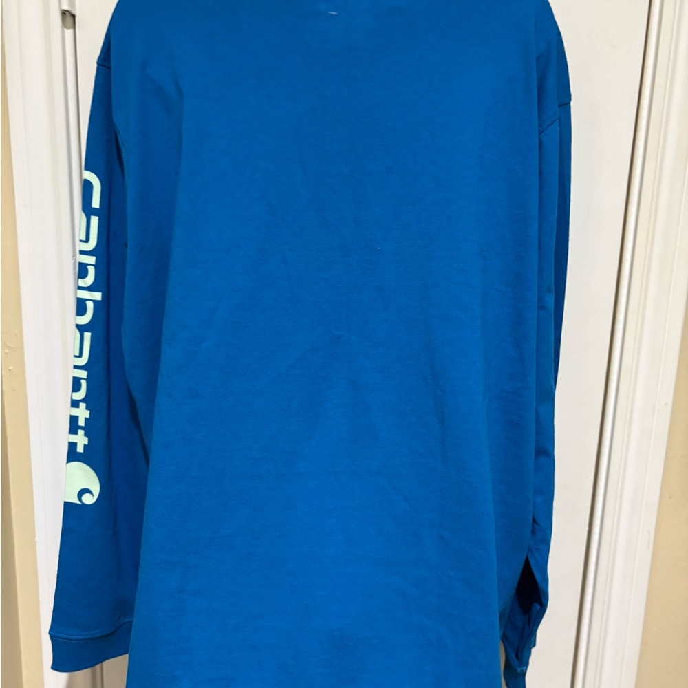⭐️NWT⭐️Carhartt Women's Blue Long Sleeve Tee - Picture 5 of 7